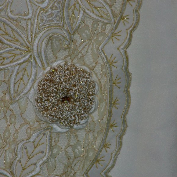 Stunning Gold/Ivory Ball Gown & Veil-Reduced $120! - Picture 5 of 16